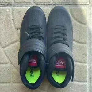 Rawlings‎ Coolflo System Men’s 10.5D Black Baseball/Softball Cleats NEW